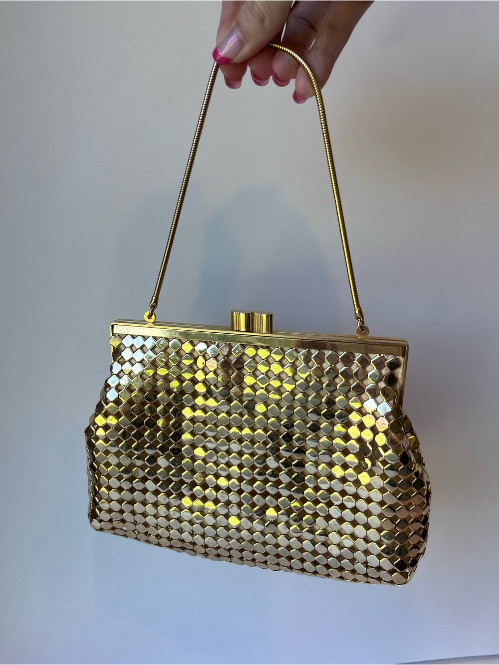 Vintage Gold Mesh Mini Bag